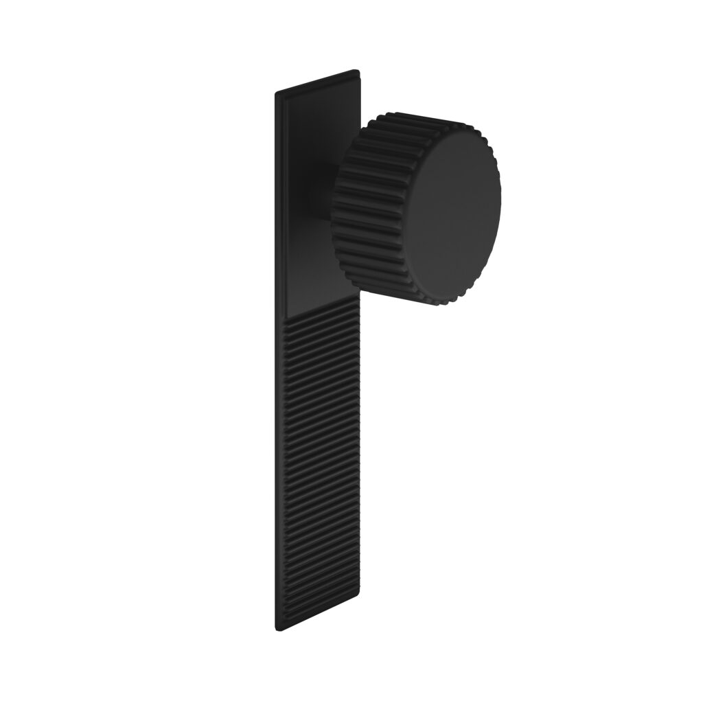 Barrington Black Knob Handle with Backplate